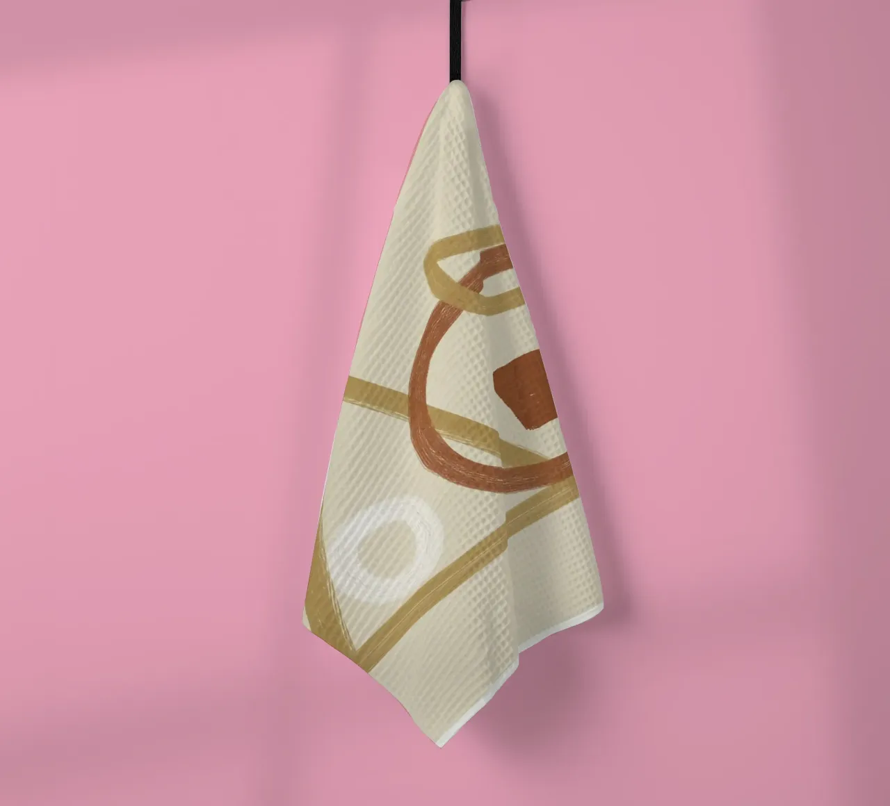 Minimal Geometric Shapes I Geschirrtuch von Flow Line