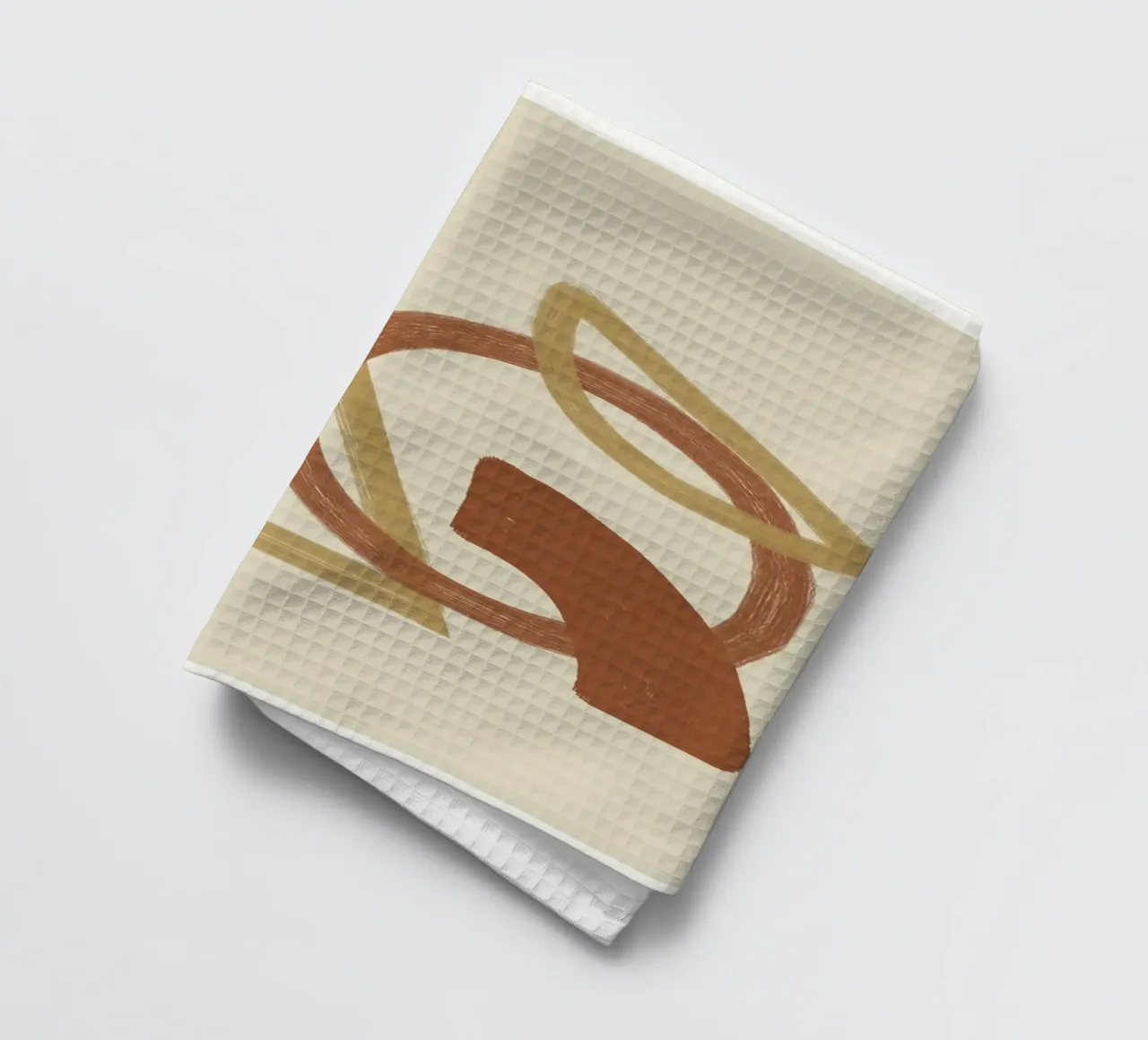 Minimal Geometric Shapes I Geschirrtuch von Flow Line