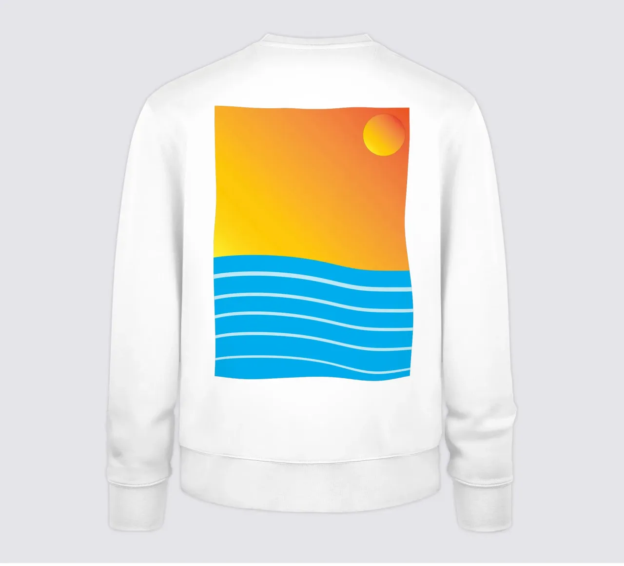 mare e sole colore vettoriale felpa da Plumpz