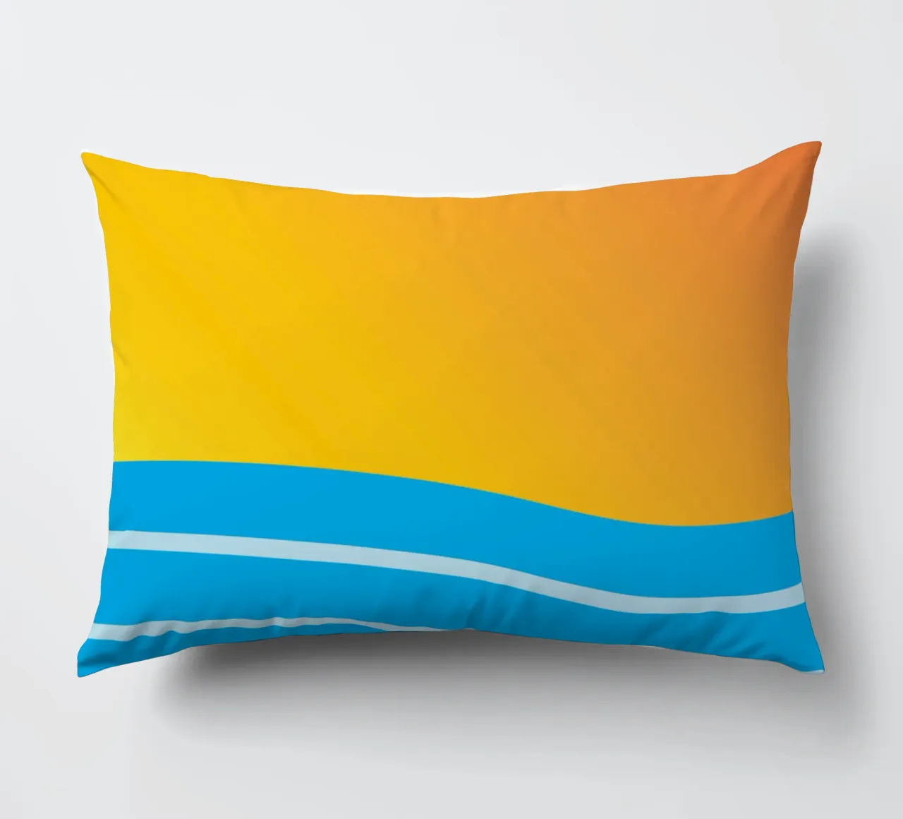 mare e sole colore vettoriale cuscino da Plumpz