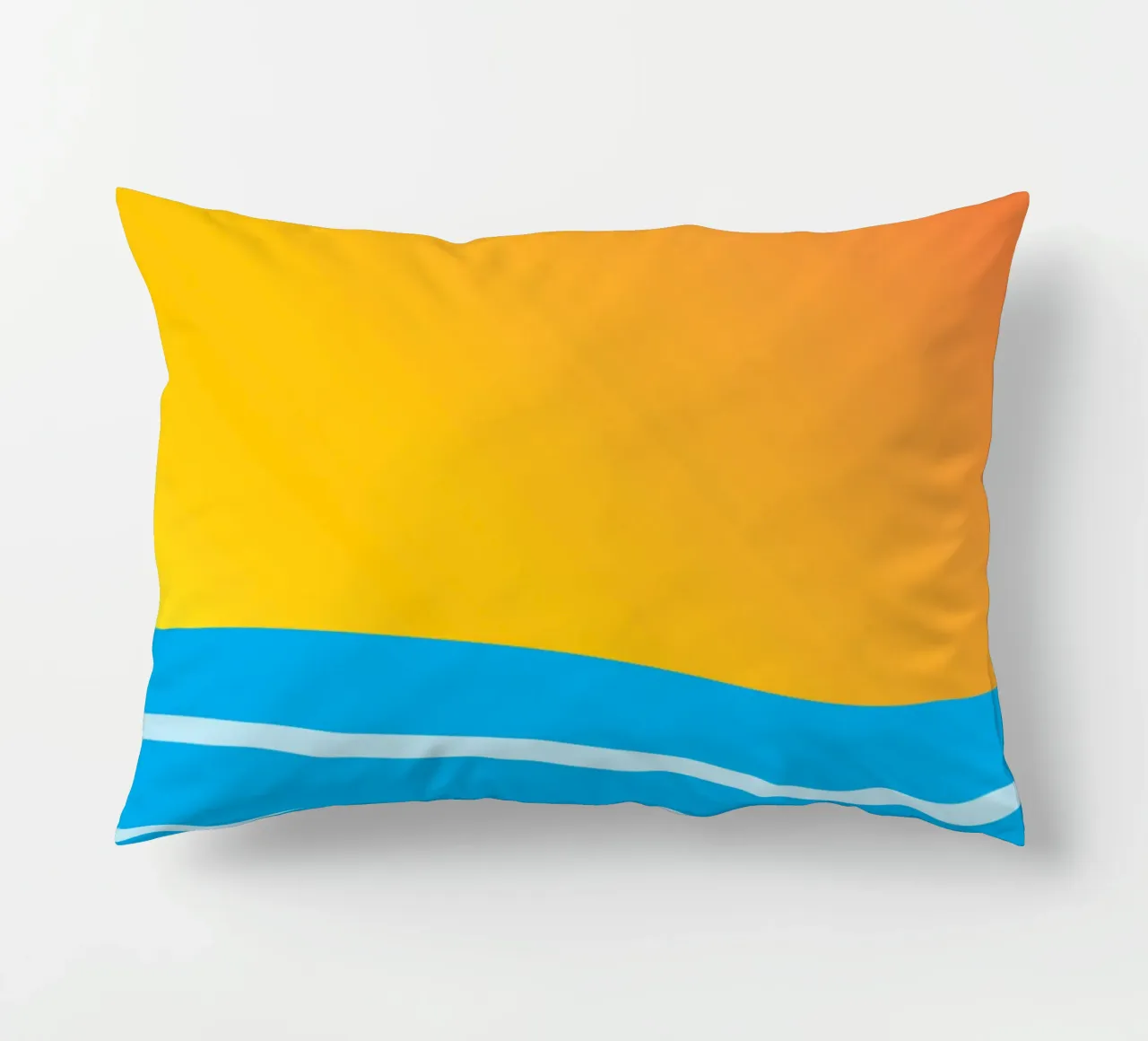 mare e sole colore vettoriale cuscino da Plumpz