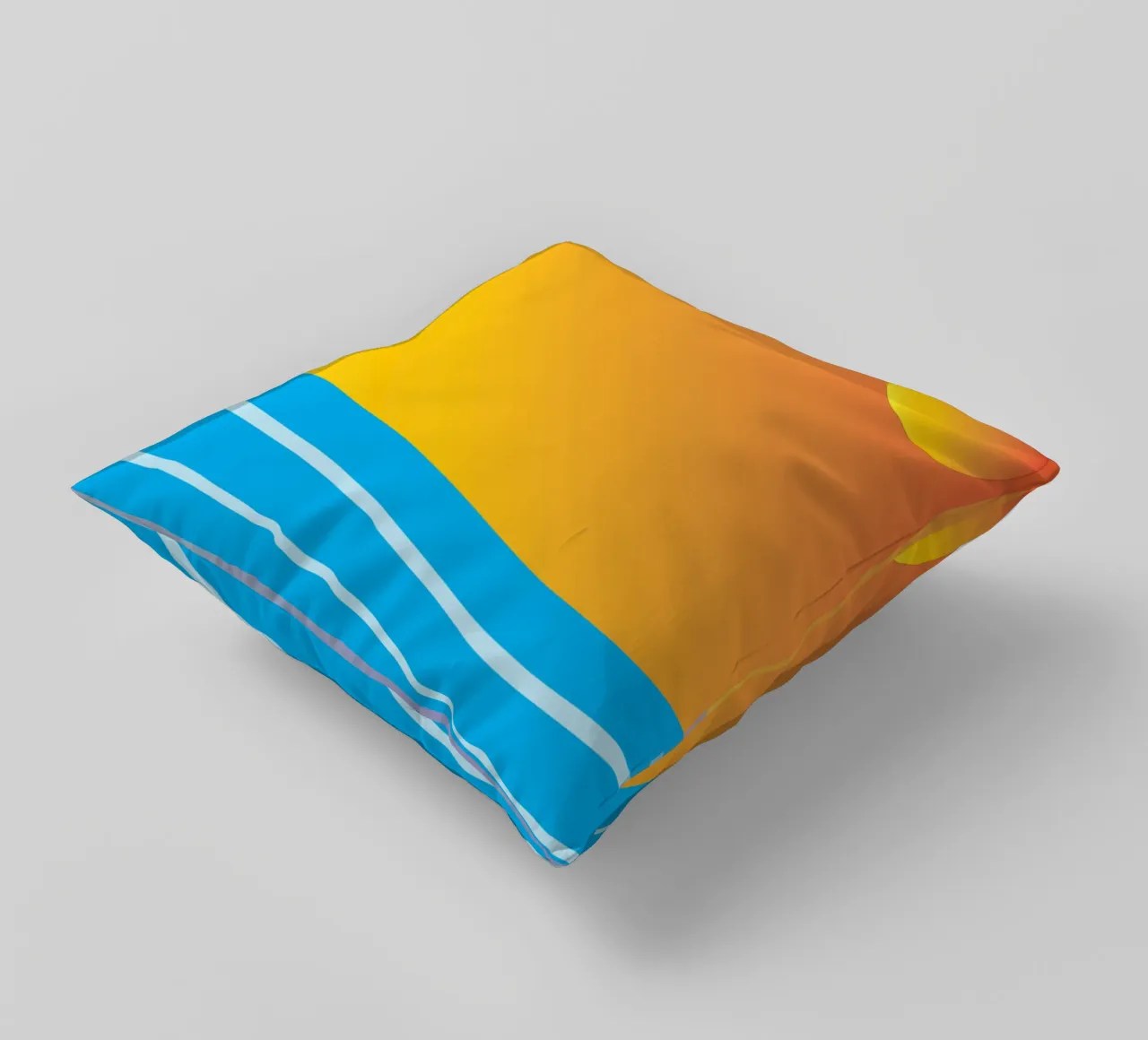 mare e sole colore vettoriale cuscino da Plumpz
