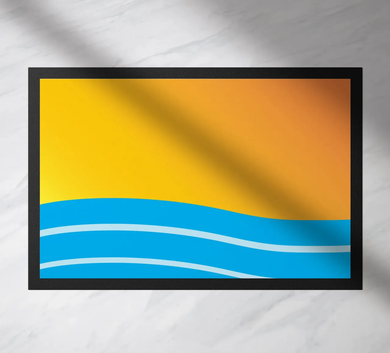 mare e sole colore vettoriale zerbino da Plumpz