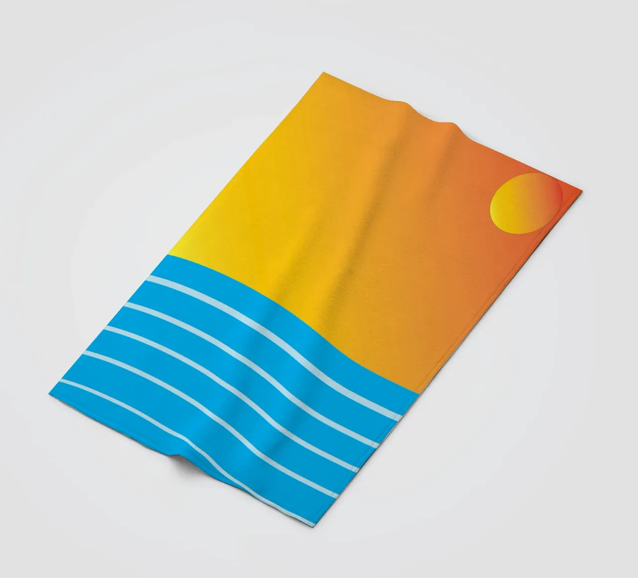 mare e sole colore vettoriale coperta in pile da Plumpz