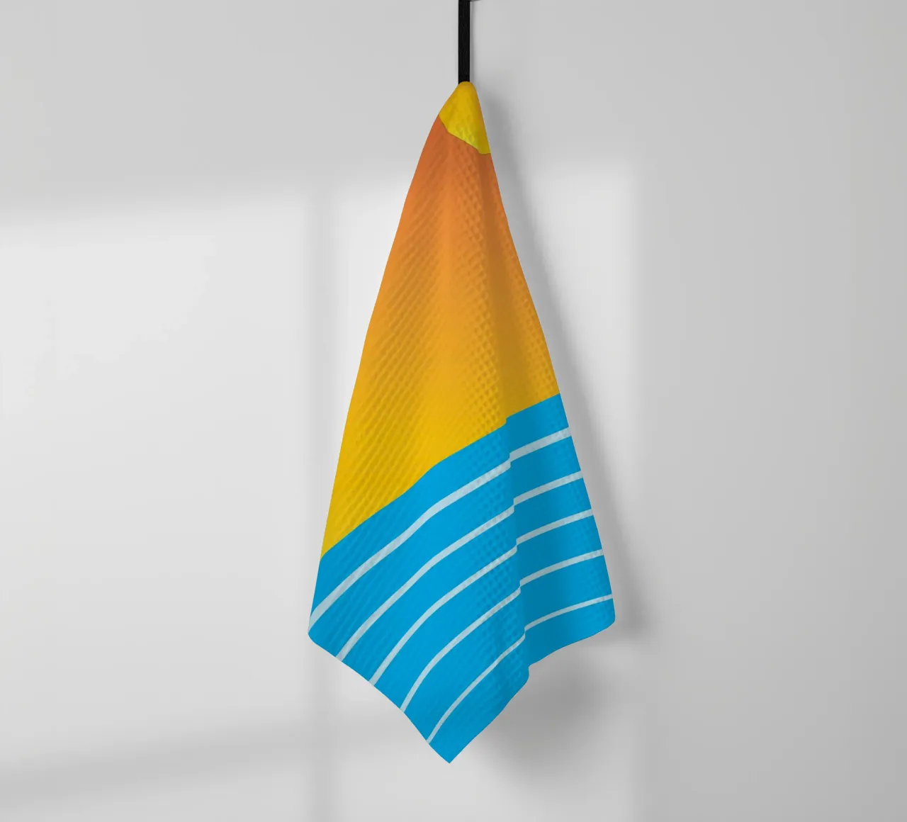 mare e sole colore vettoriale canovaccio da cucina da Plumpz