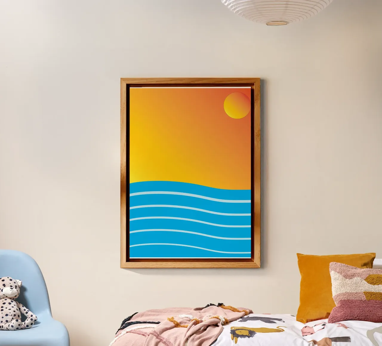 mare e sole colore vettoriale alluminio dibond da Plumpz
