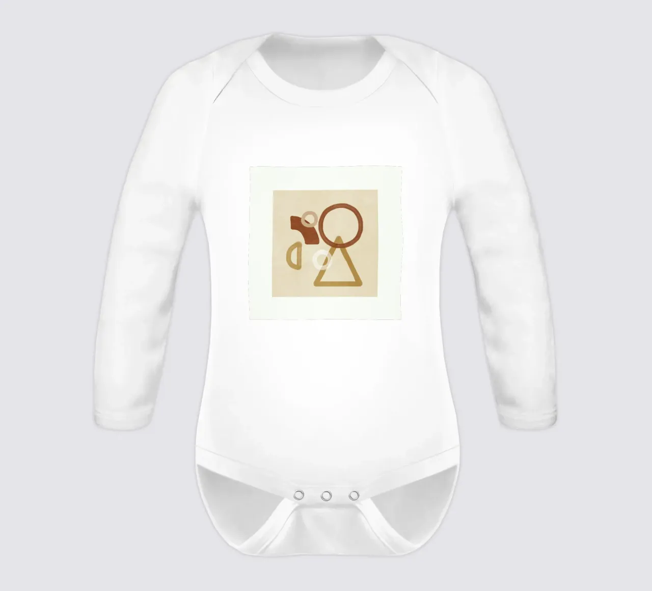 Minimal Geometric Shapes II body neonato maniche lunghe da Flow Line