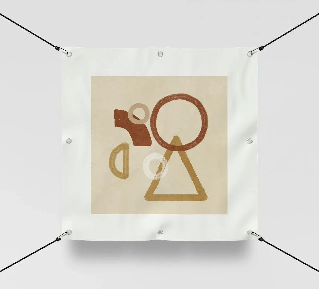 Minimal Geometric Shapes II telo in pvc da Flow Line