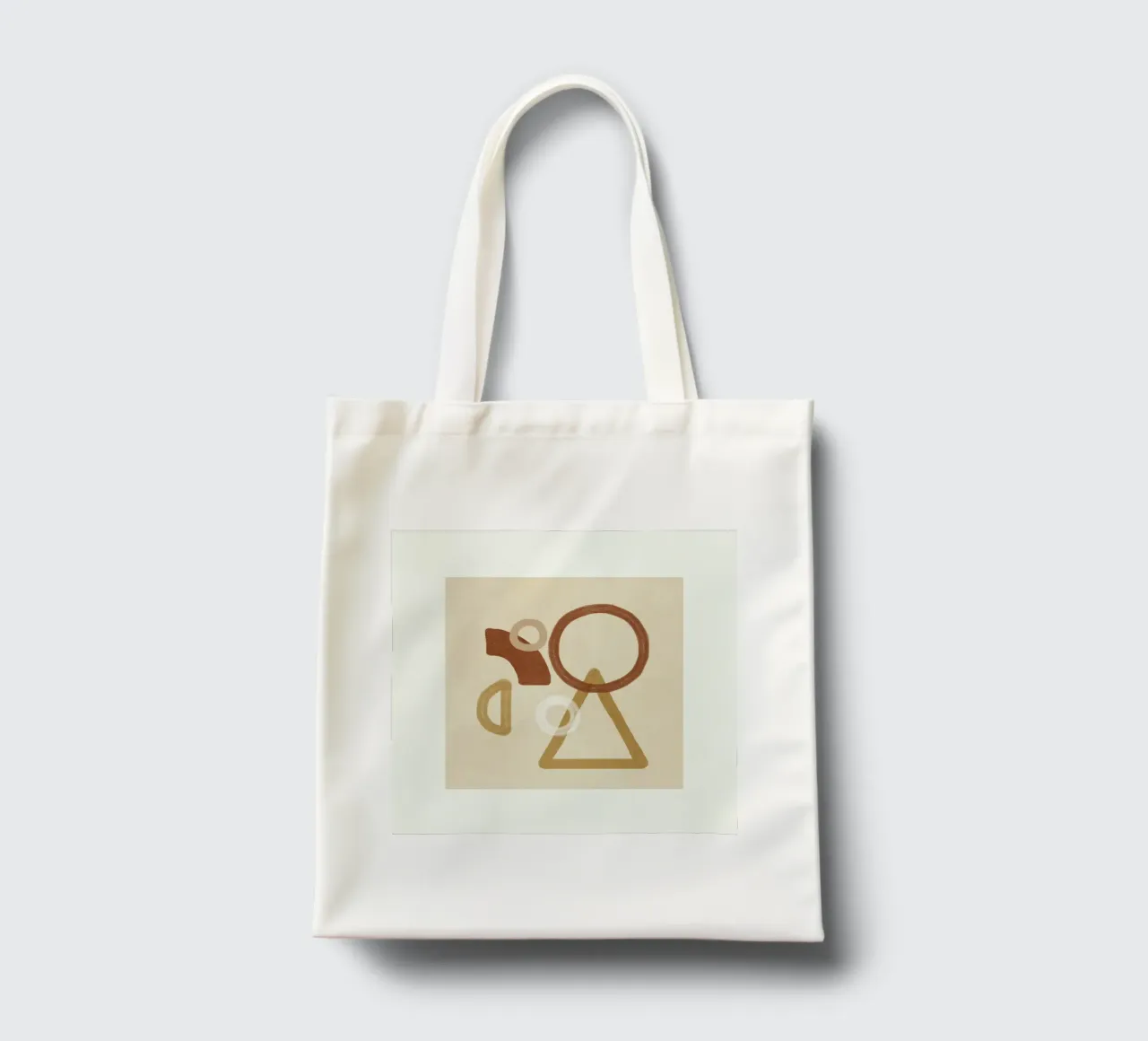Minimal Geometric Shapes II borsa in juta da Flow Line