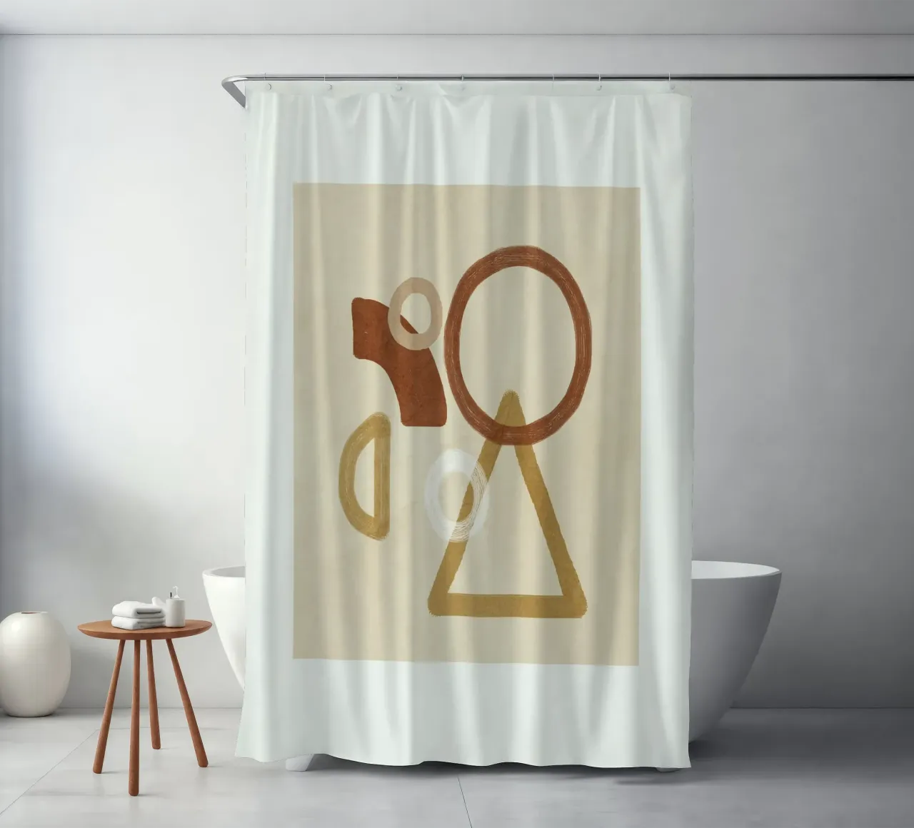 Minimal Geometric Shapes II tenda da doccia da Flow Line