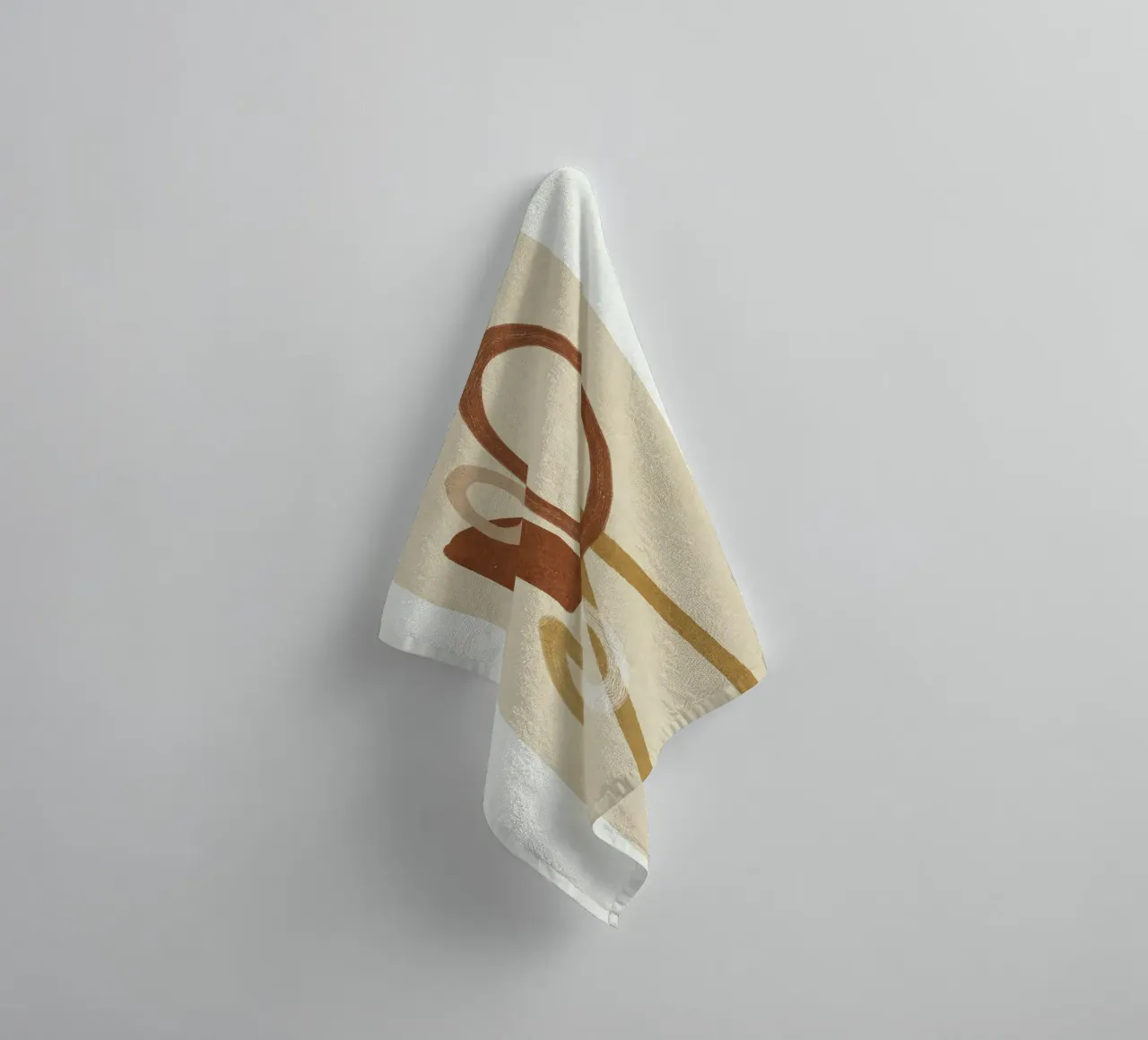 Minimal Geometric Shapes II Handtuch von Flow Line