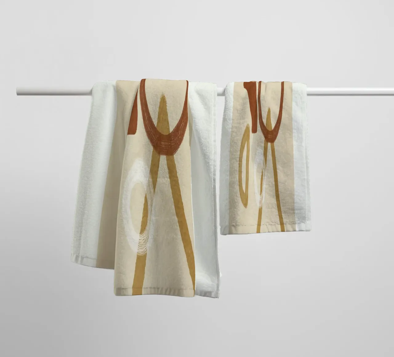 Minimal Geometric Shapes II Handtuch von Flow Line