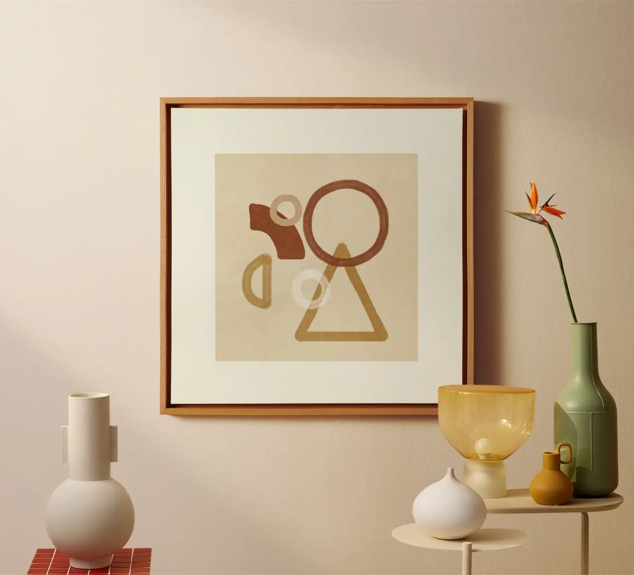 Minimal Geometric Shapes II canvas by Flow Line