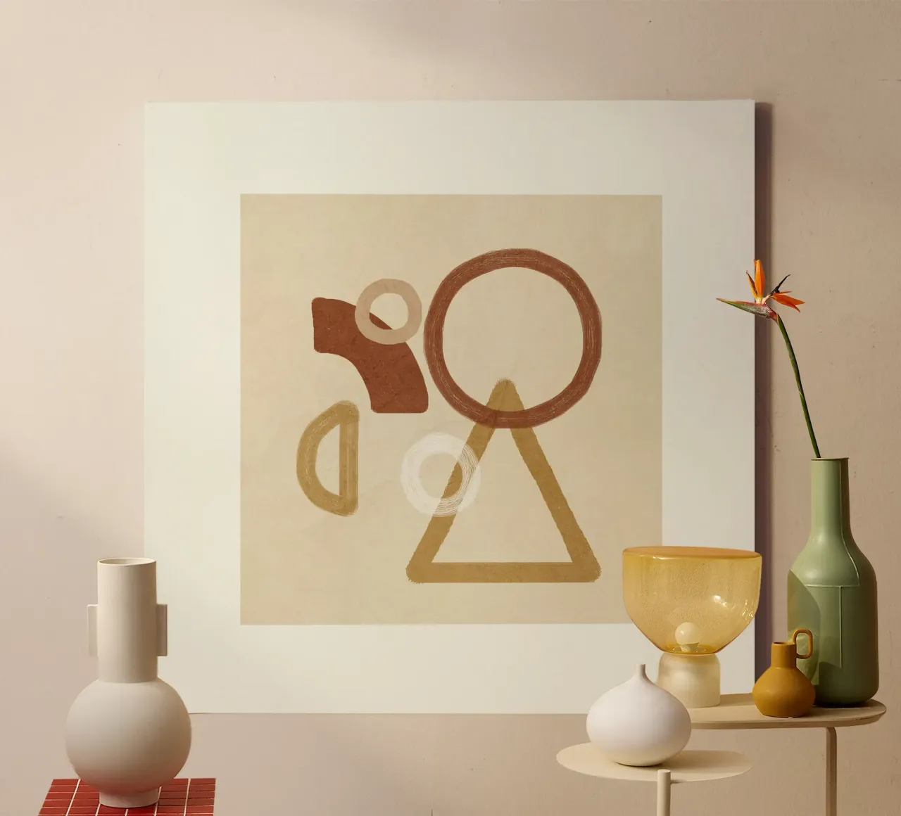 Minimal Geometric Shapes II canvas by Flow Line
