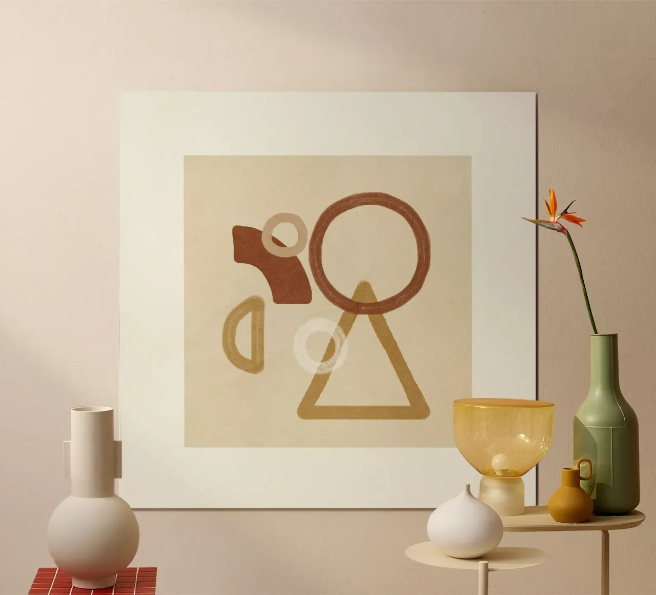 Minimal Geometric Shapes II poster da Flow Line