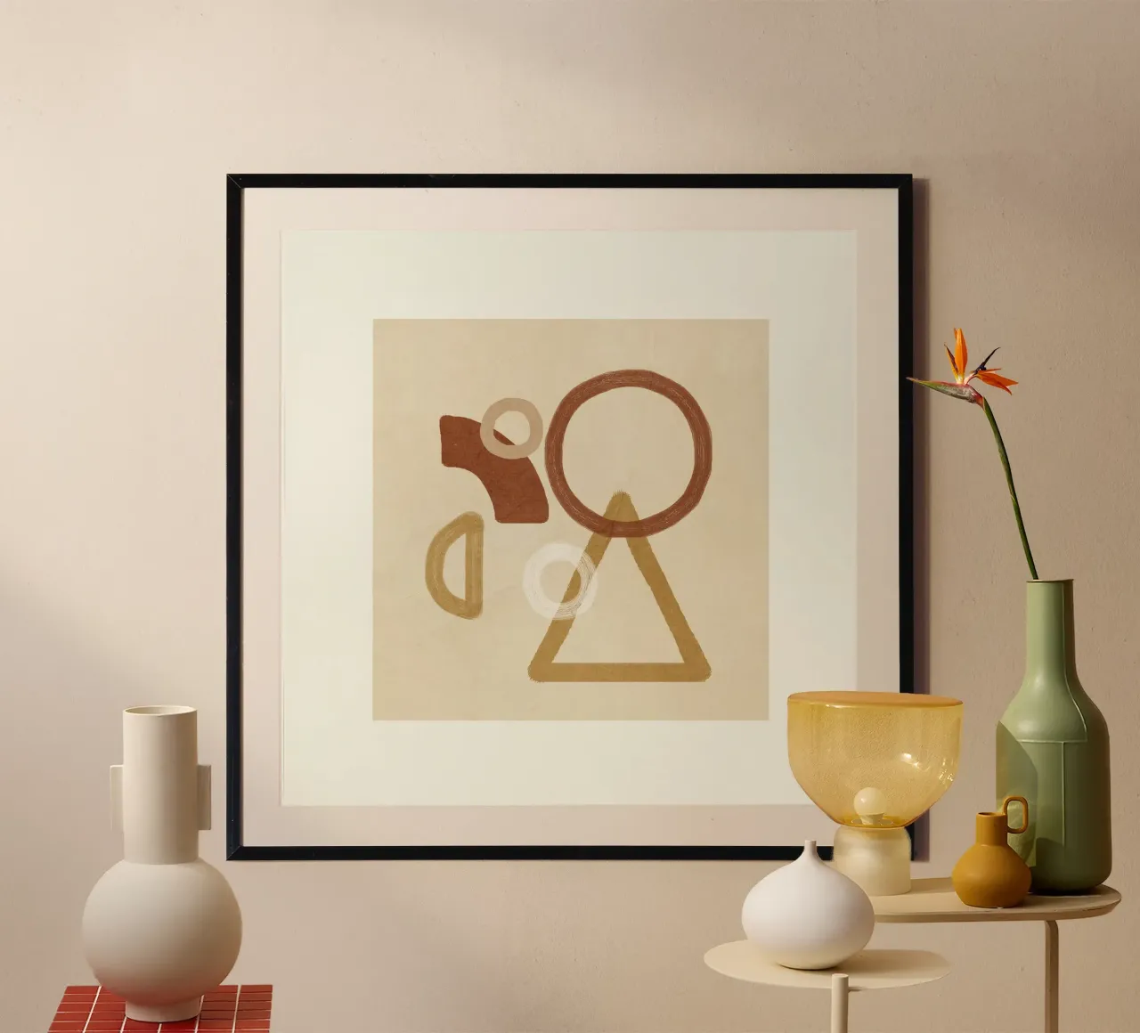 Minimal Geometric Shapes II poster da Flow Line
