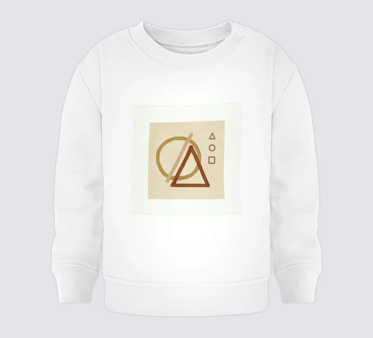 Minimal Geometric Shapes III felpa neonato da Flow Line