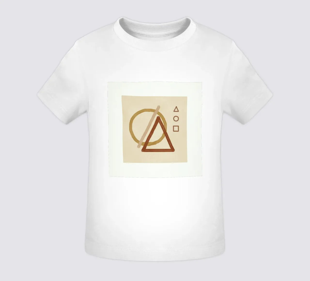 Minimal Geometric Shapes III maglietta neonato da Flow Line
