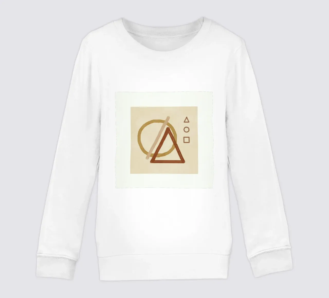 Minimal Geometric Shapes III felpa bambino da Flow Line