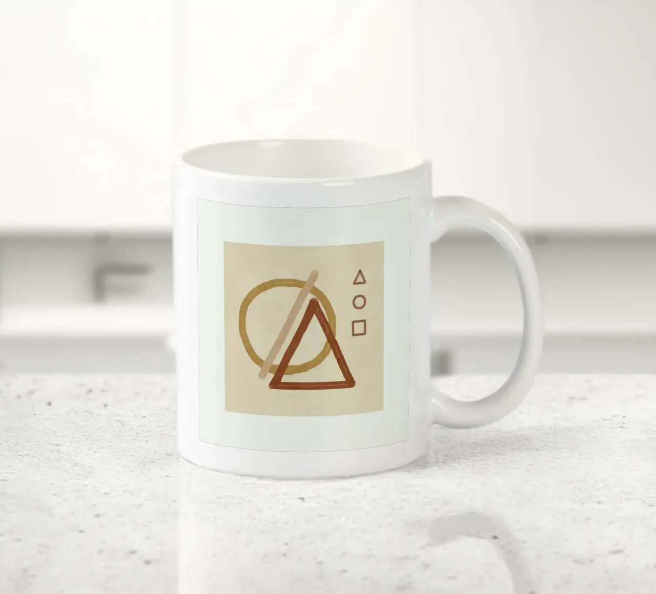 Minimal Geometric Shapes III tazza in ceramica da Flow Line