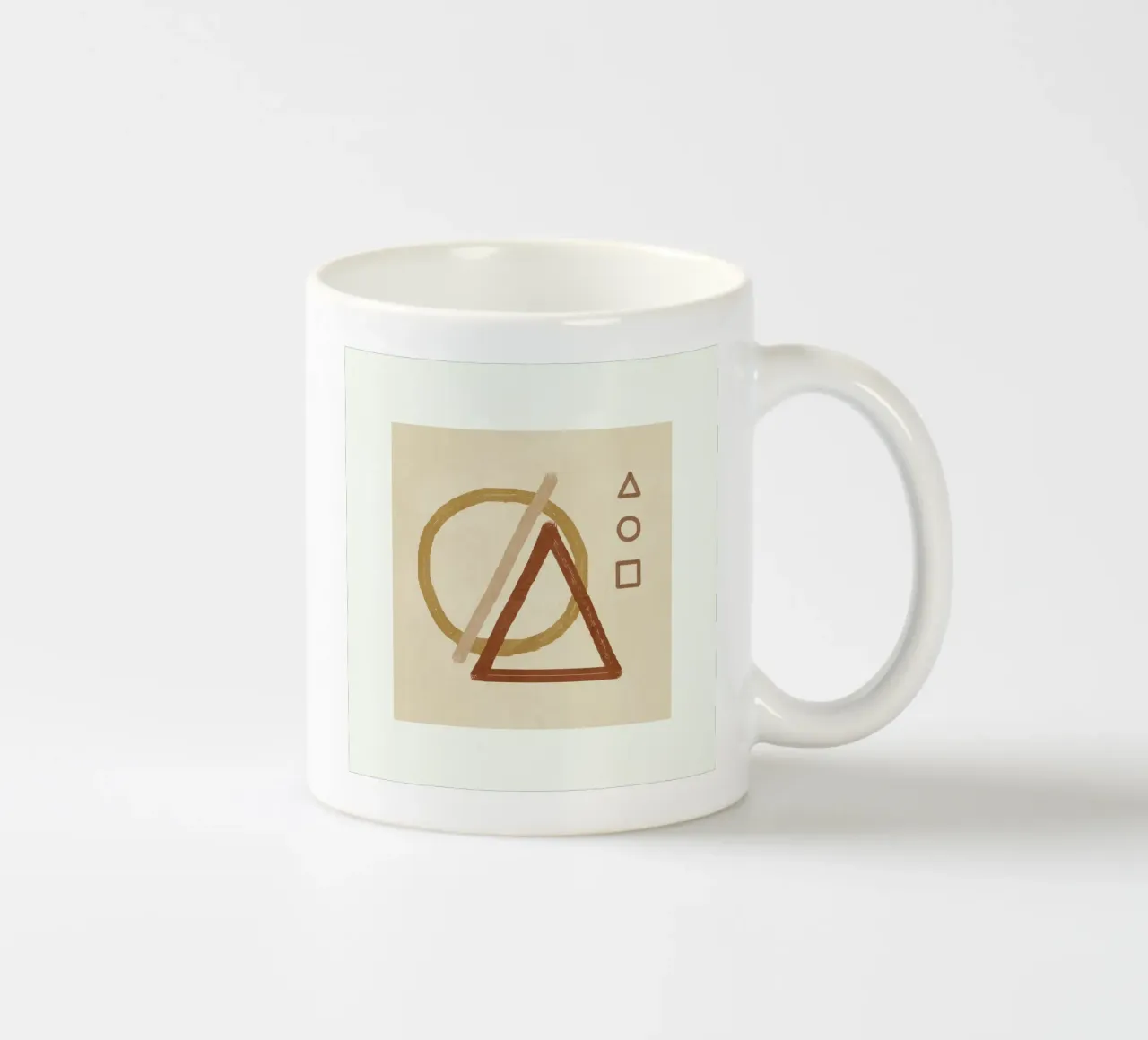 Minimal Geometric Shapes III tazza in ceramica da Flow Line