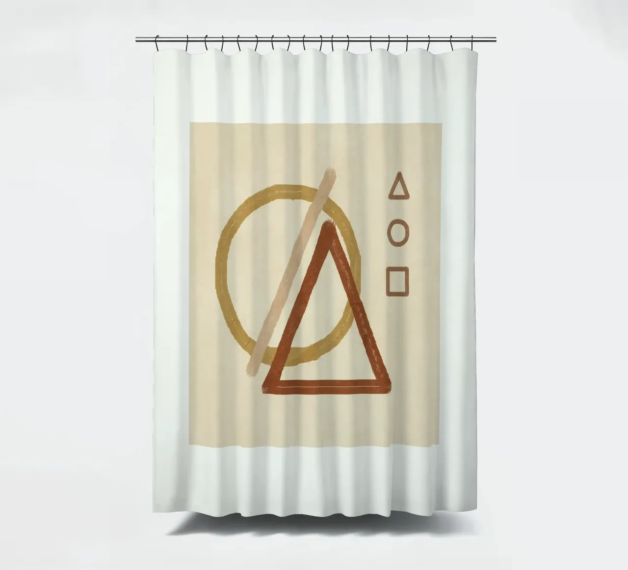 Minimal Geometric Shapes III tenda da doccia da Flow Line