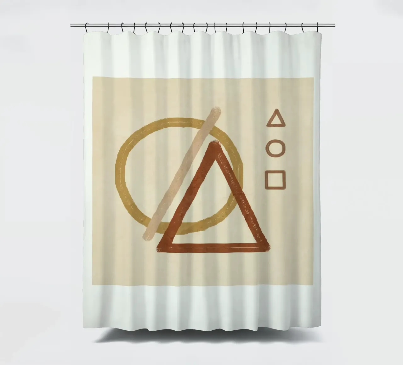 Minimal Geometric Shapes III tenda da doccia da Flow Line