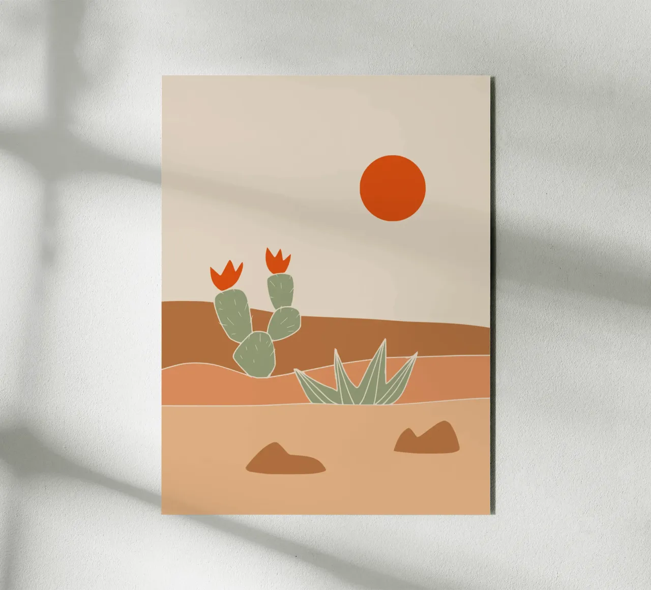 Paesaggio in terracotta 29 alluminio dibond da Little Dean