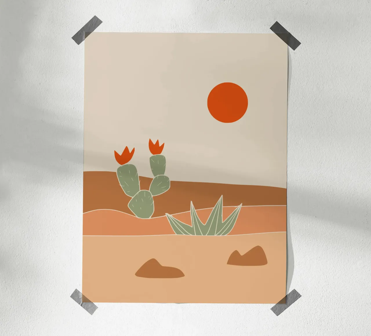 Paesaggio in terracotta 29 carta hahnemühle da Little Dean