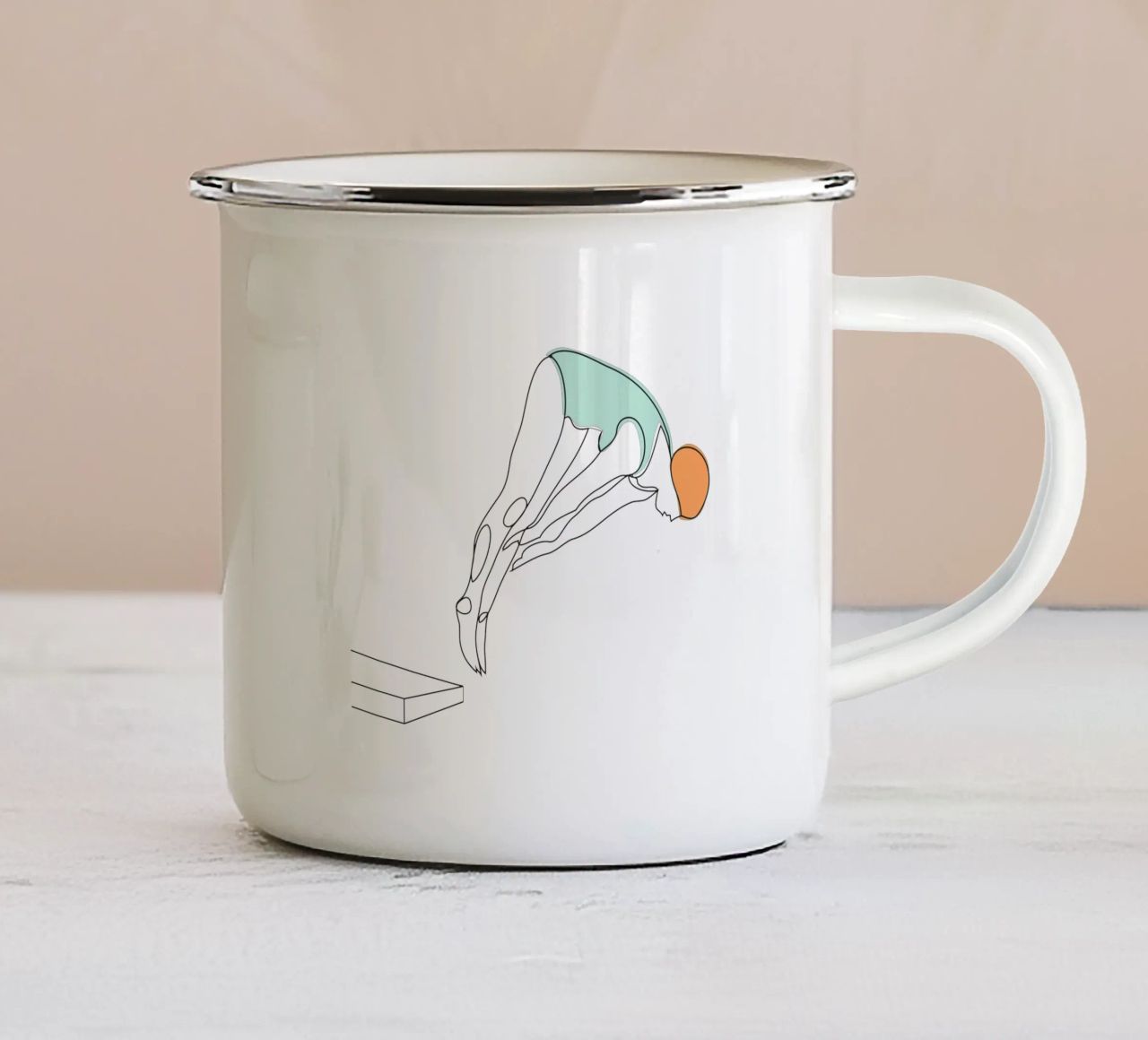 Un'immersione favolosa tazza in smalto da LaylaOzFun