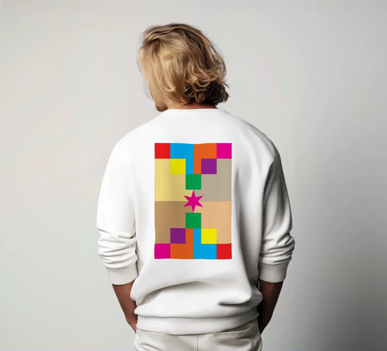 stella quadrata colore felpa da Plumpz
