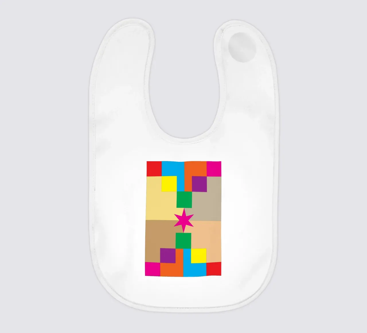 stella quadrata colore bavaglino da Plumpz