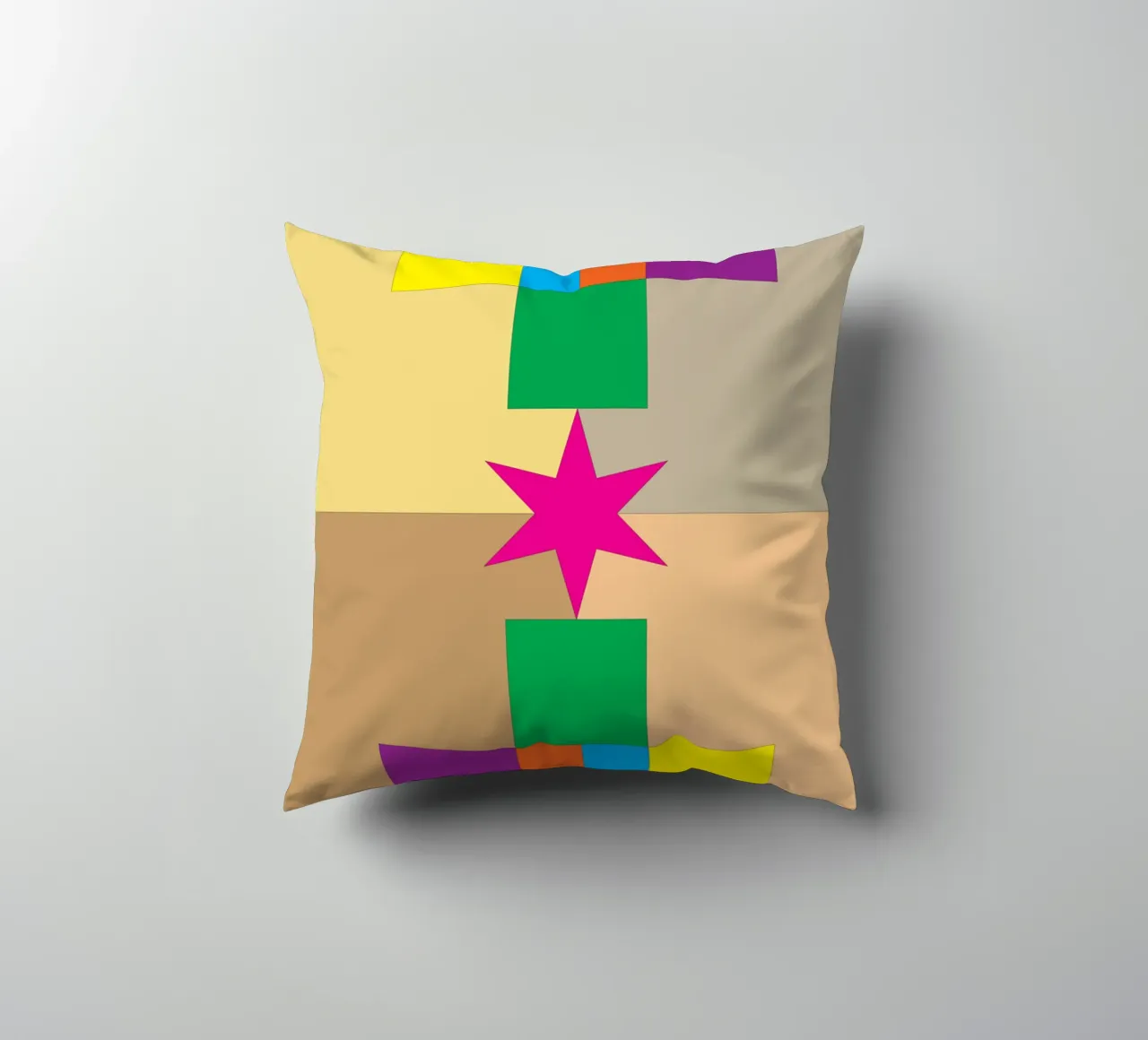 stella quadrata colore cuscino da Plumpz