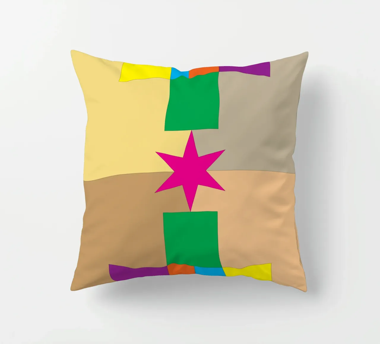 stella quadrata colore cuscino da Plumpz