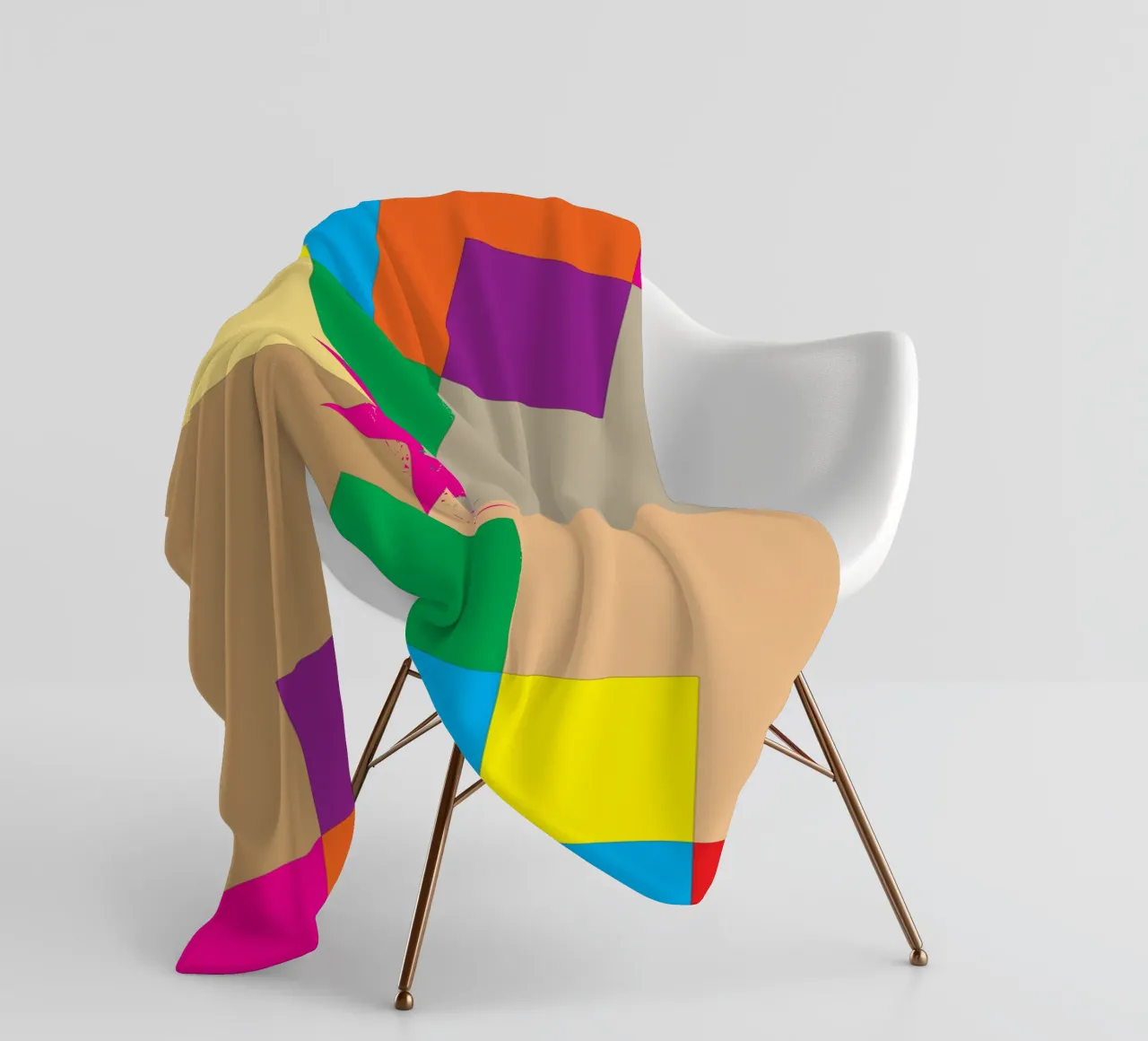 stella quadrata colore coperta in pile da Plumpz