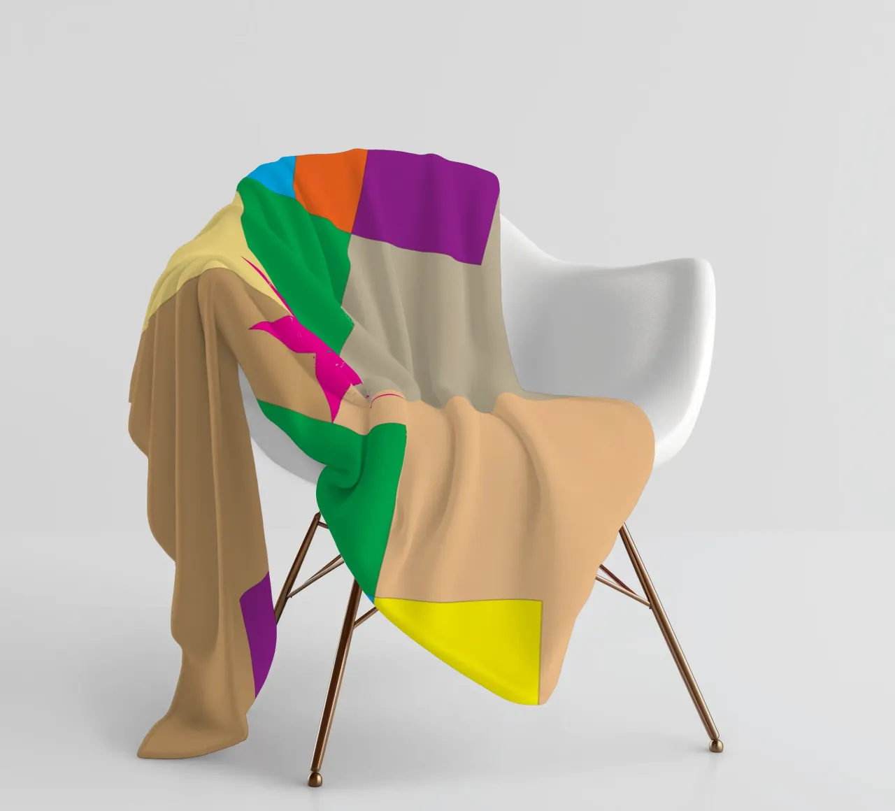 stella quadrata colore coperta in pile da Plumpz