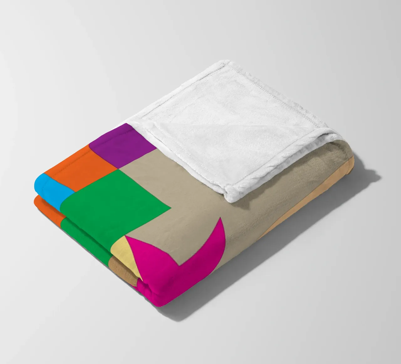 stella quadrata colore coperta in pile da Plumpz