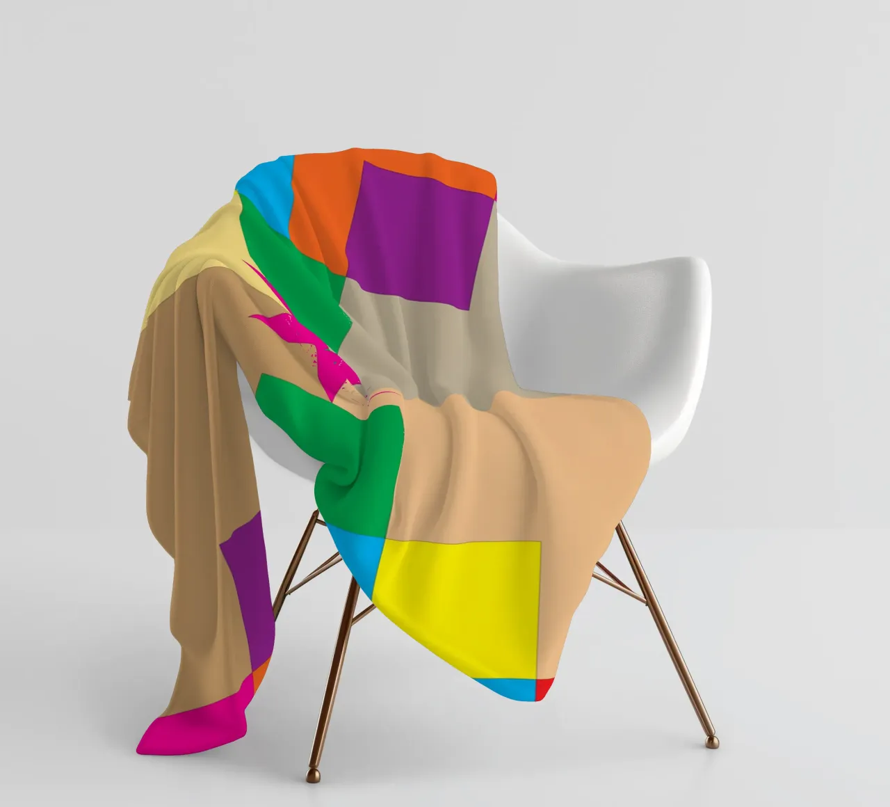 stella quadrata colore coperta in pile da Plumpz