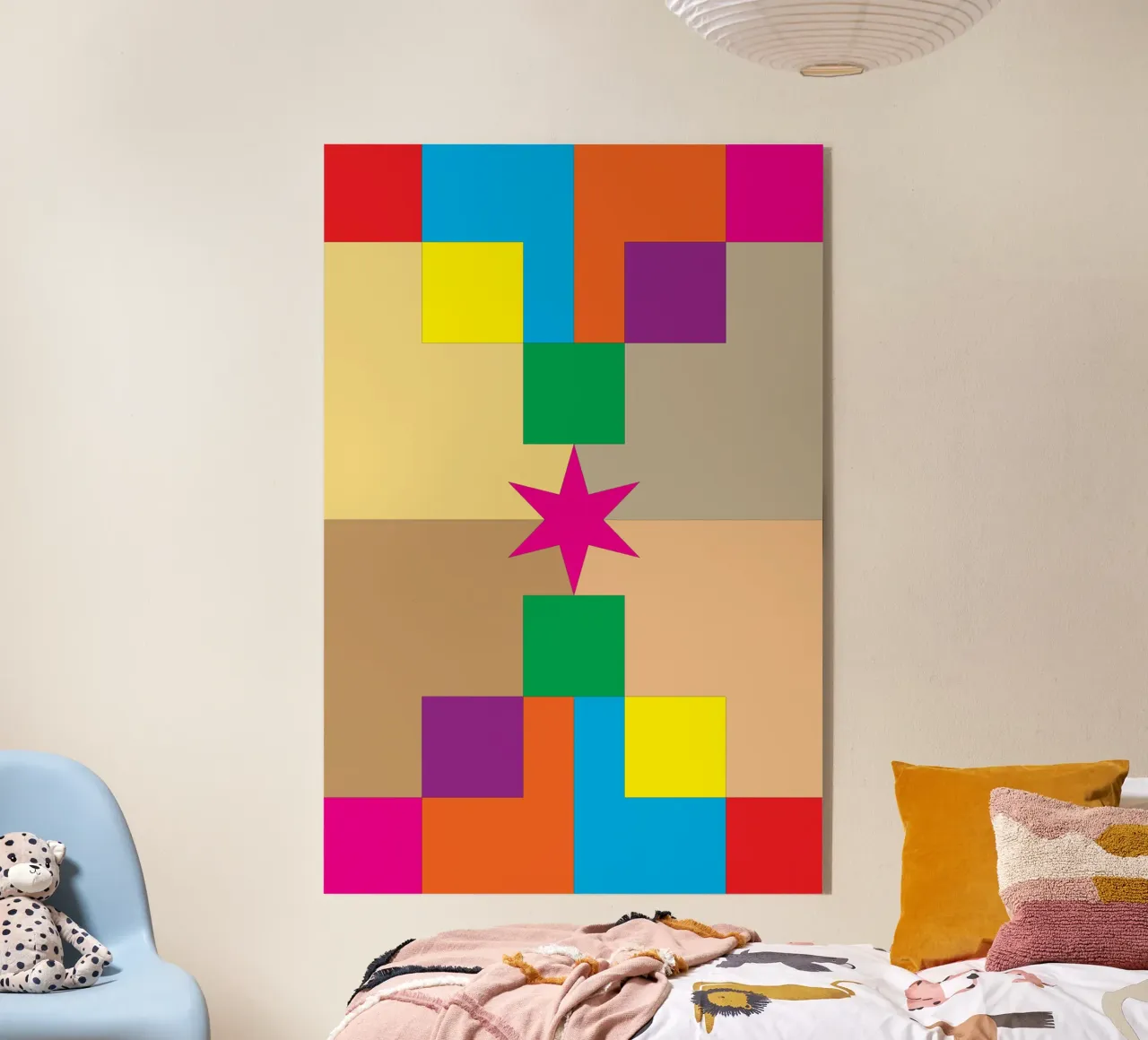 stella quadrata colore plexiglass da Plumpz