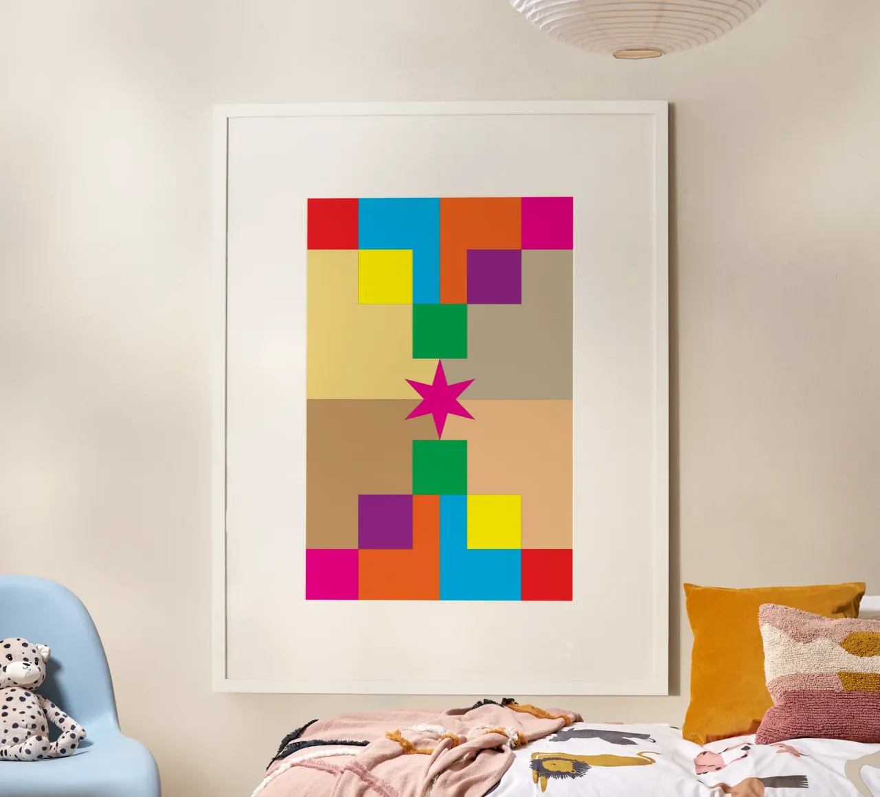 stella quadrata colore poster da Plumpz