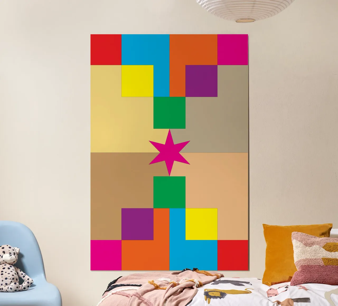 stella quadrata colore poster da Plumpz