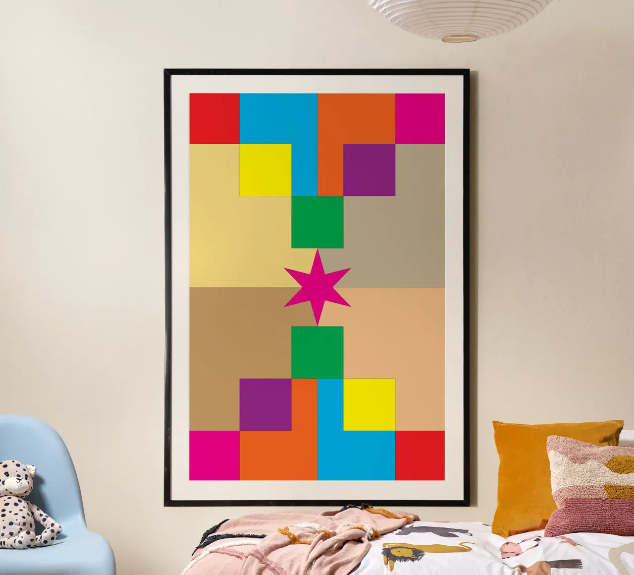 stella quadrata colore poster da Plumpz