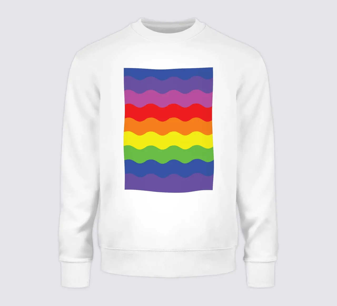 onda arcobaleno colore vettoriale felpa da Plumpz