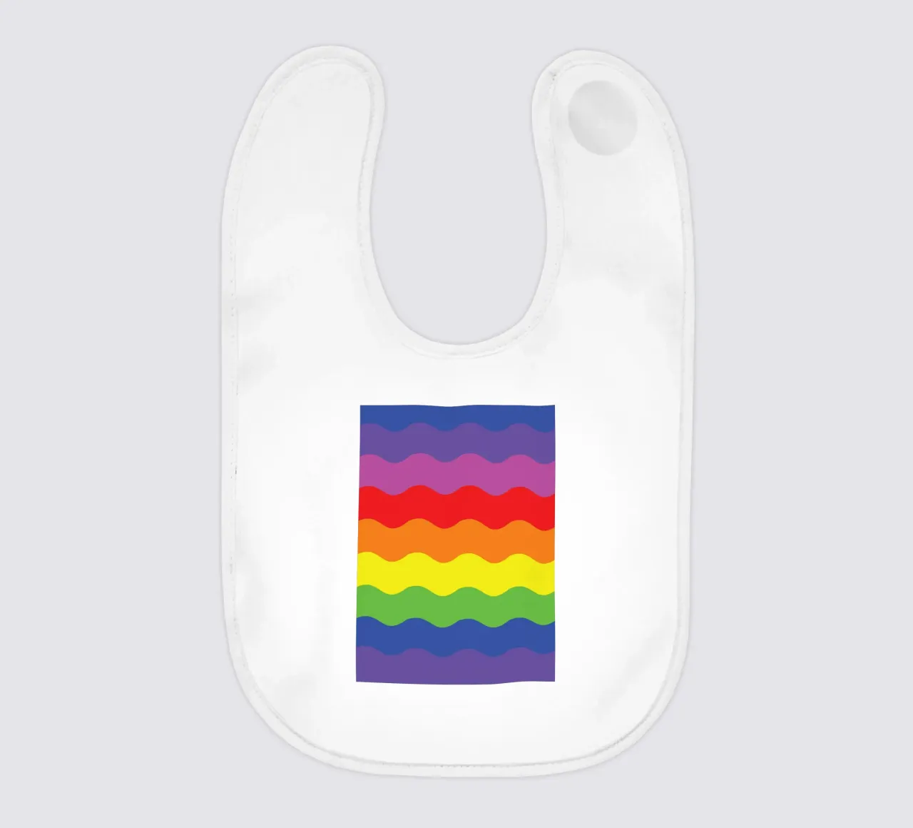 onda arcobaleno colore vettoriale bavaglino da Plumpz