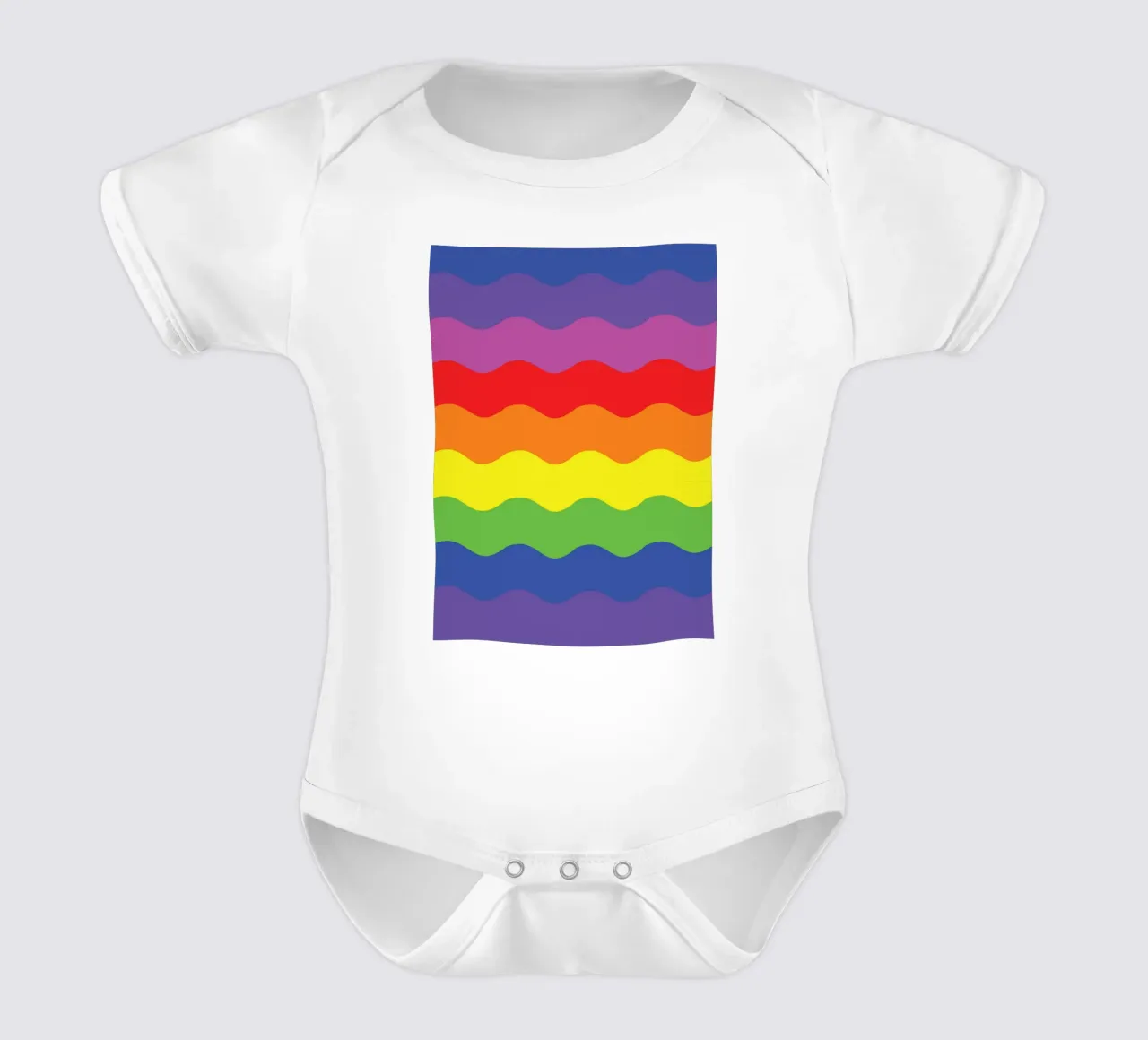 onda arco iris vector color body de bebé de Plumpz