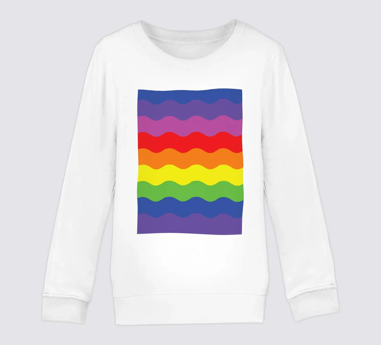 onda arco iris vector color sudadera para niño de Plumpz