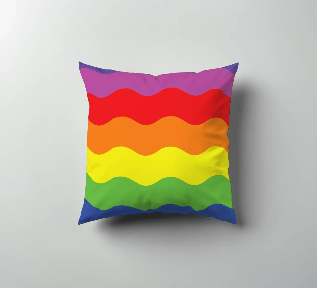 onda arcobaleno colore vettoriale cuscino da Plumpz