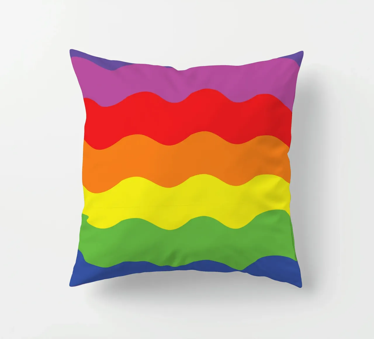 onda arcobaleno colore vettoriale cuscino da Plumpz