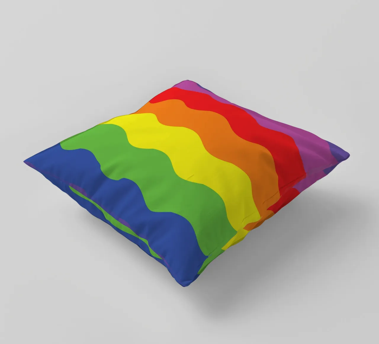 onda arcobaleno colore vettoriale cuscino da Plumpz