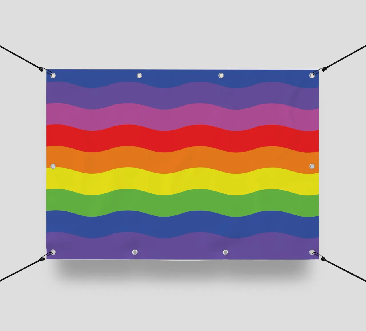 onda arcobaleno colore vettoriale telo in pvc da Plumpz